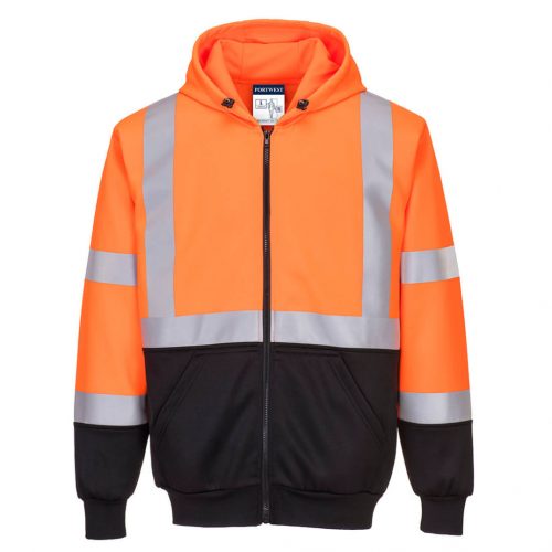 B315OBR5XL Portwest Hi-Vis kéttónusú kapucnis pulóver