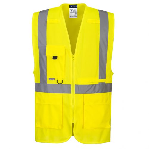 C357YERXL Portwest Hi-vis Executive Vest With Tablet Pocket