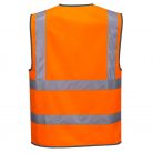 C375ORRXXL Portwest Hi-Vis cipzáras mellény