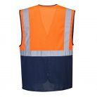 C377ONRXXL Portwest Hi-Vis kéttónusú MeshAir Executive mellény