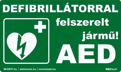 DEFIBRILLÁTOR A JÁRMŰBEN MATRICA