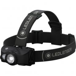   LEDLENSER MH8 outdoor tölthető LED fejlámpa 600lm/200m, RGB, 1xLi-ion, fekete