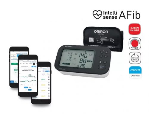 OMRON M7 Intelli IT AFib felkaros okos-vérnyomásmérő pitvarfibrilláció (Intellisense AFib) üzemmóddal