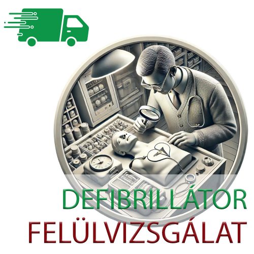 Defibrillátor időszakos felülvizsgálata - Futárszolgálattal