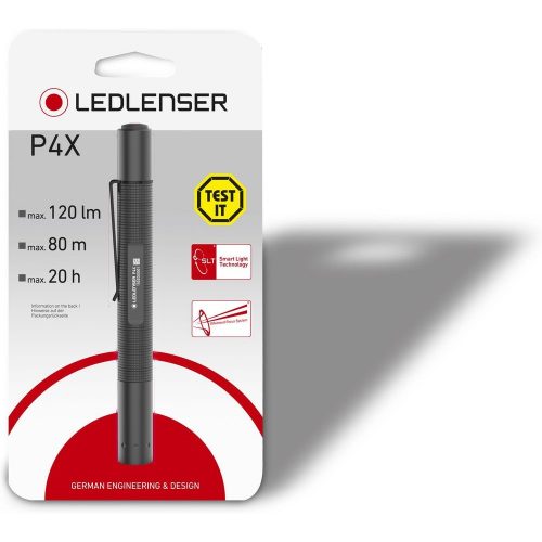 LEDLENSER P4X LED professional lámpa 2xAAA elemmel 120lm bliszter