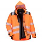 PW365OBR4XL Portwest PW3 Hi-Vis 3-in-1 kabát