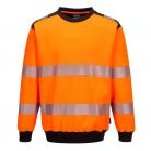 PW379OBRXXL Portwest PW3 Hi-Vis Crew Neck pulóver