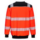 PW379RBK4XL Portwest PW3 Hi-Vis Crew Neck pulóver