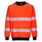 PW379RBKXL Portwest PW3 Hi-Vis Crew Neck pulóver