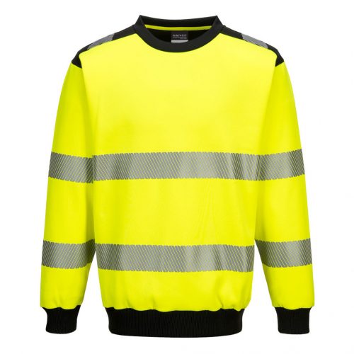 PW379YBRM Portwest PW3 Hi-Vis Crew Neck pulóver