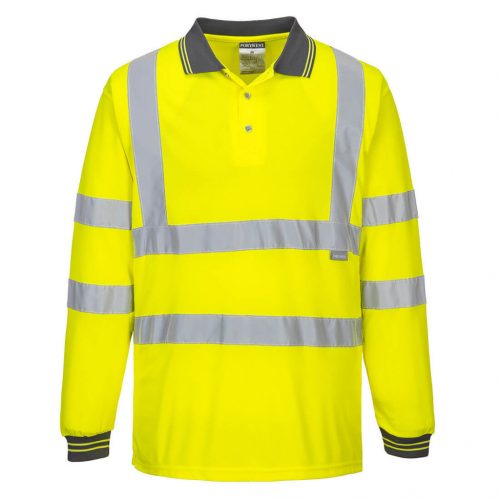 S277YER4XL Portwest Hi-Vis hosszú ujjú pólóing