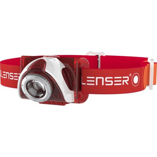 LEDLENSER SEO5 fejlámpa piros 180lm