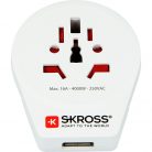 SKROSS 1.500266 World to Europe USB - csatlakozó átalakító európába utazóknak + USB